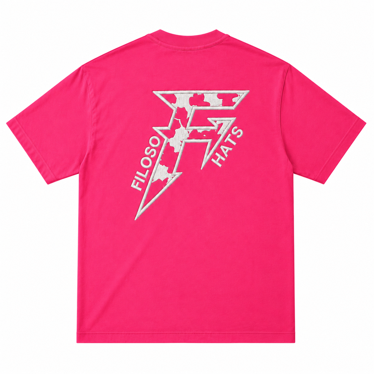 WHITE CWPRINT PINK T-SHIRT