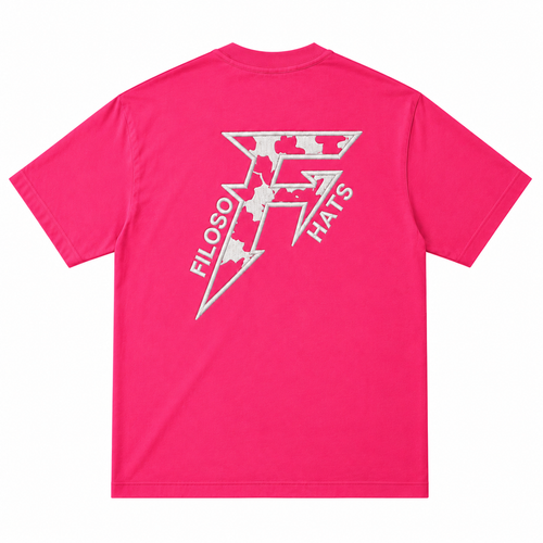WHITE CWPRINT PINK T-SHIRT