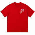 WHITE CWPRINT RED T-SHIRT